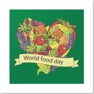 World Food Day Vegetables Fruit Posters and Art